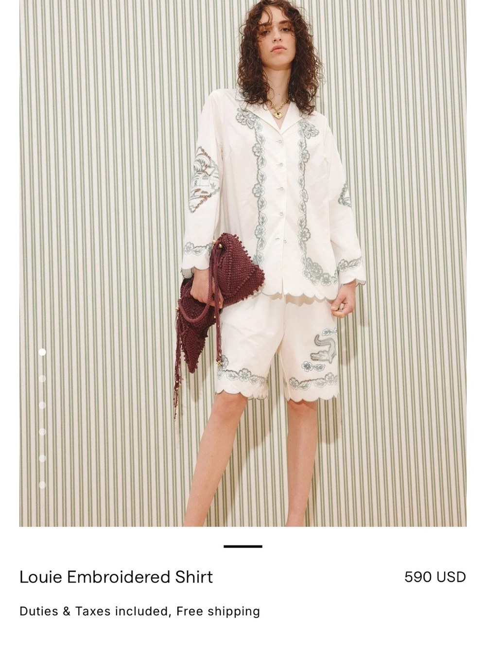 Alémais Louie Embroidered Shirt